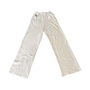 Aviator Nation White Wide Leg Sweatpants